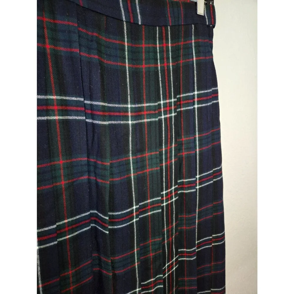 JH Collectibles Women's Vintage Plaid Wool Skirt Size Size 14
